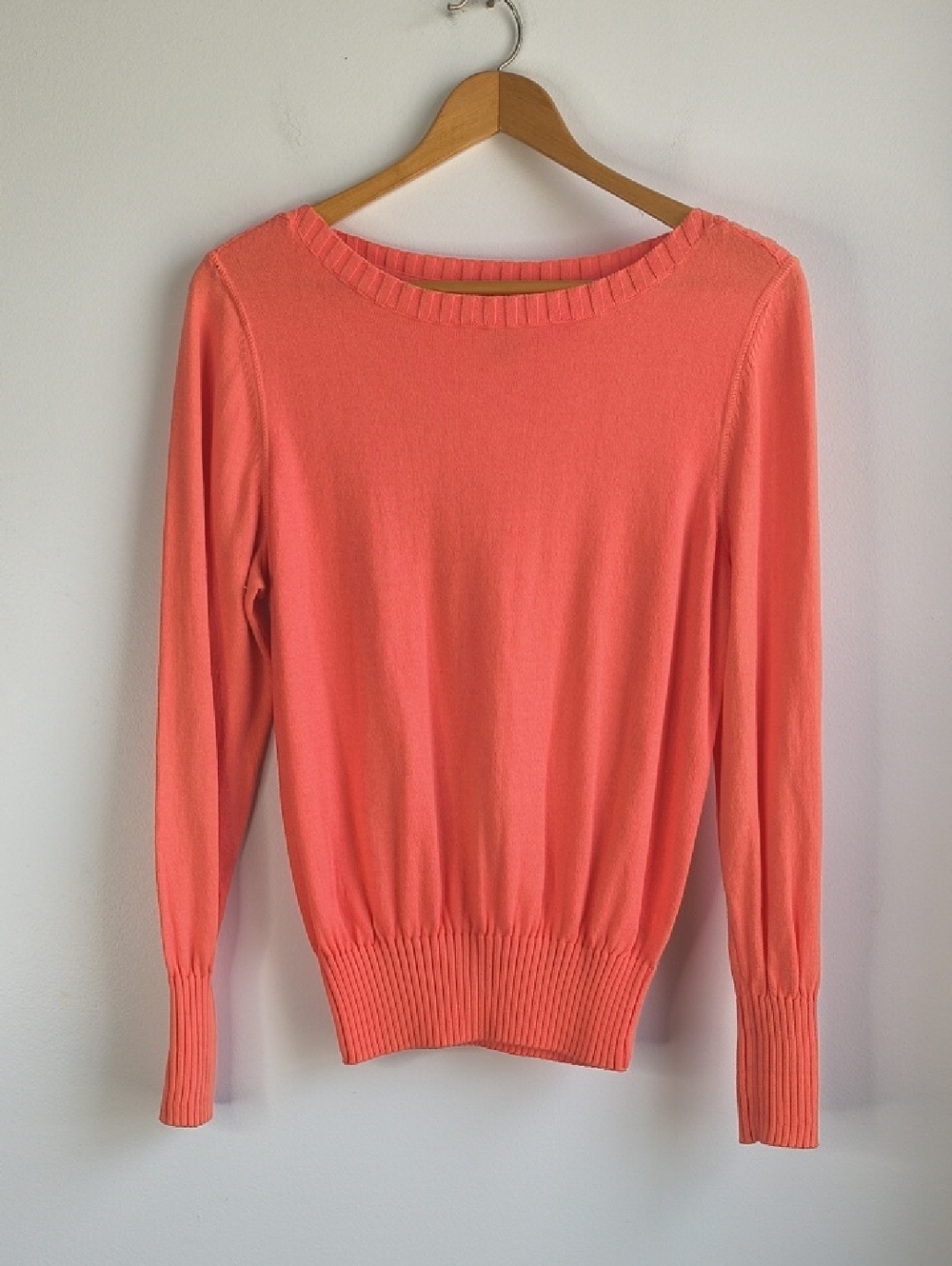 Sonoma Coral Scoop Neck Lightweight Sweater